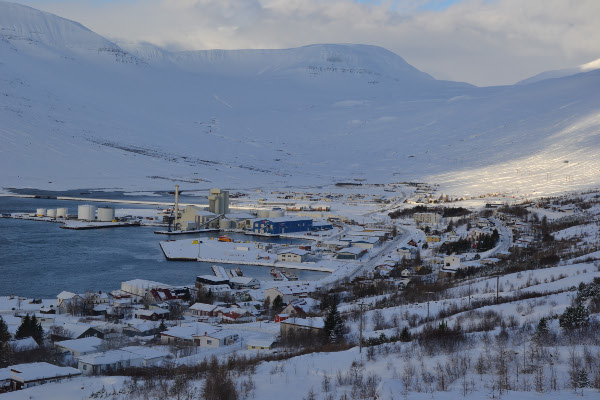 Obr. 19. Pohled na město Eskifjörður